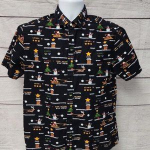 Denim & Flower Ricky Singh Medium Christmas Tree Santa Snowman Video Game Theme